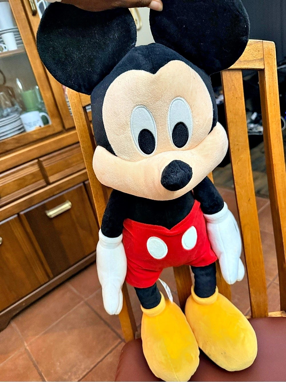 Disney Mickey Mouse Stuffed Animal in Black & Red